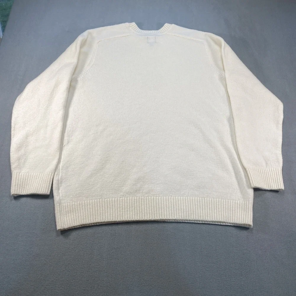 Gap Mens Pullover Knit Sweater Ivory XL Preppy